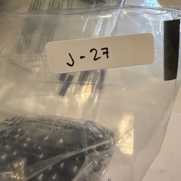 KENNETH COLE Bead & Crystal Necklace Multi Strand Black & Silver Tone - Picture 9 of 9